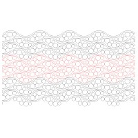 Undulating Bubble Waves 001 Extended Width Bundle